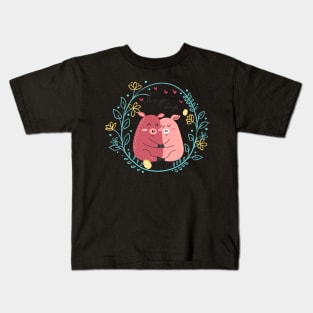 couple pig Kids T-Shirt